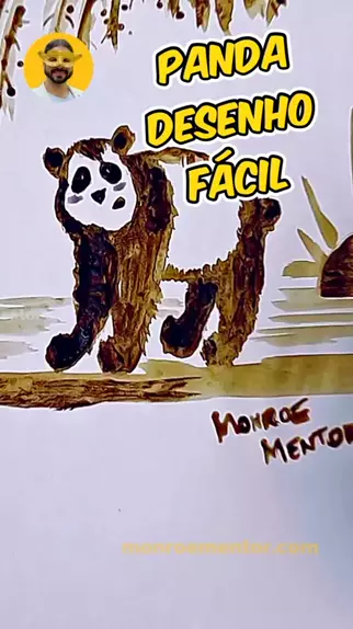 desenho panda facil